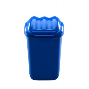 Cos Plastic Cu Capac Batant, Pentru Reciclare Selectiva, Capacitate 50l, Plafor Fala - Albastru