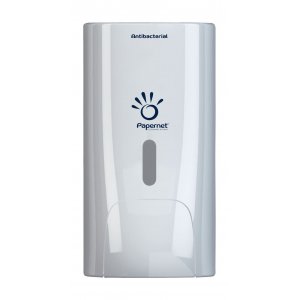 Dispenser Plastic Alb Pentru Sapun Lichid, 1l, Papernet