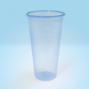 Pahare Din Plastic, 200ml, 100buc/set, Termice - Bauturi Calde, Office Products - Albastru Transpare