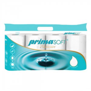 Hartie Igienica Alba, 3 Straturi, 17,55m, 8 Role/bax, Prima Soft Exclusive Hartie Igienica Alba, 3 Straturi, 17,55m, 8 Role/bax, Prima Soft Exclusive