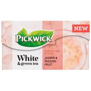 Ceai Pickwick White & Green Tea - Iasomie Si Fructul Pasiunii - 20 X 1,5 Gr./pachet