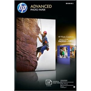 Hartie Foto Ink Jet Lucioasa, 10 X 15 Cm, 200g/mp, 25 Coli/set, Hp Advanced