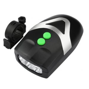 Lanterna + Claxon - 3 Led - 3 Functii