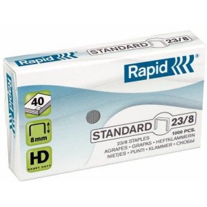 Capse Rapid Standard, 23/ 8, 10-40 Coli, 1000 Buc/cutie