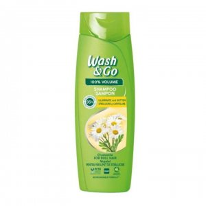 Sampon Wash&Go cu Extract de Musetel, 360 ml, pentru Par Fara Stralucire, Sampon Par Uscat, Sampon Par Tern, Sampon cu Musetel, Sampon Volum, Sampoane Wash&amp;Go, Sampoane pentru Volum, Sampoane Musetel, Sampon pentru Volum