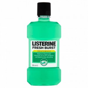 Apa de Gura Listerine Fresh Burst, 500 ml, Menta, Alcool, Apa de Gura Listerine, Apa de Gura Mentolata, Produse Ingrijire Dentara, Ingrijire Orala, Produse pentru Sanatate Dentara, Ingrijire si Protectie Dentara