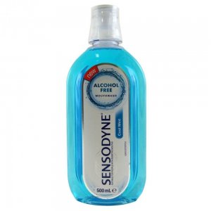 Apa de Gura Sensodyne Cool Mint, 500 ml, Menta, 500 ml, Fara Alcool, Apa de Gura Sensodyne, Apa de Gura pentru Dinti Sensibili, Produse Ingrijire Dentara, Ingrijire Orala, Produse pentru Sanatate Dentara, Ingrijire si Protectie Dentara