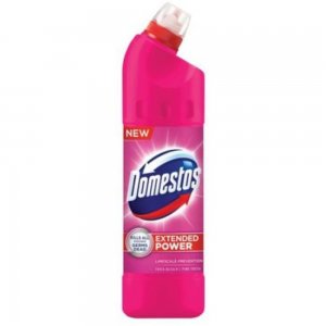 Dezinfectant pentru Toaleta Domestos Pink Power, 750 ml, Parfum Fresh, Dezinfectant Anticalcar, Dezinfectant Lichid Anticalcar pentru Baie, Dezinfectant pentru WC, Solutii Dezinfectante pentru Baie, Solutie Curatare WC,  Domestos Universal, Domestos WC