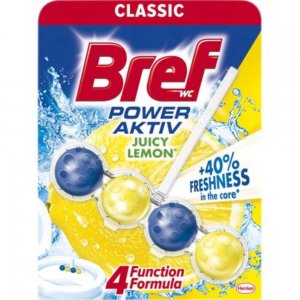 Odorizant WC Bref Power Aktiv Juicy Lemon, 50 g, Parfum de Lamaie, Odorizant Toaleta, Odorizant Anticalcar pentru WC, Odorizant pentru Toaleta cu Suport, Bile Odorizante WC, Odorizant Dezinfectant pentru WC Odorizant WC Bref Power Aktiv Juicy Lemon, 50 g, Parfum de Lamaie, Odorizant Toaleta, Odorizant Anticalcar pentru WC, Odorizant pentru Toaleta cu Suport, Bile Odorizante WC, Odorizant Dezinfectant pentru WC