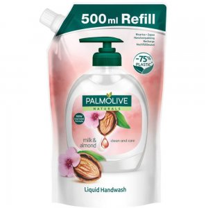 Rezerva Sapun Lichid PALMOLIVE Milk & Almond, Cantitate 500 ml, Parfum de Migdale, Rezerve de Sapun Lichid, Rezerve de Sapunuri Lichide, Rezerve Sapun pentru Recipiente cu Pompita, Rezerva Sapun pentru Maini Uscate Rezerva Sapun Lichid PALMOLIVE Milk & Almond, Cantitate 500 ml, Parfum de Migdale, Rezerve de Sapun Lichid, Rezerve de Sapunuri Lichide, Rezerve Sapun pentru Recipiente cu Pompita, Rezerva Sapun pentru Maini Uscate