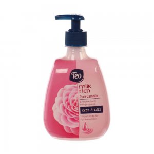 Sapun Lichid TEO Pure Camellia, Cantitate 400 ml, Parfum Floral, Sapun Lichid pentru Maini, Sapunuri Lichide, Sapun Lichid cu Pompita, Sapun Lichid pentru Maini Uscate, Sapun Lichid Teo, Sapun Lichid cu Parfum Floral