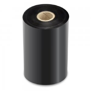Ribon cu Ceara (WAX) Negru, 110mm x 300m, INK OUT - Ideale pentru Etichete Semilucioase Ribon cu Ceara (WAX) Negru, 110mm x 300m, INK OUT - Ideale pentru Etichete Semilucioase