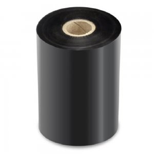 Ribon cu Ceara (WAX) Negru, 110mm x 450m, INK OUT - Ideale pentru Etichete Semilucioase Ribon cu Ceara (WAX) Negru, 110mm x 450m, INK OUT - Ideale pentru Etichete Semilucioase