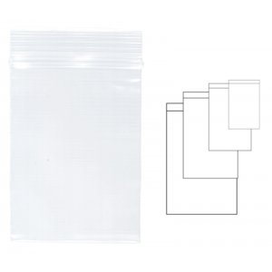 Pungi Plastic Cu Fermoar Pentru Sigilare, 80 X 120 Mm, 100 Buc/set, Kangaro - Transparente