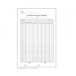 Raport Gestiune Periodic A4, 2 Ex, 50 Set/Carnet - Formulare Tipizate Autocopiative Raport Gestiune Periodic A4, 2 Ex, 50 Set/Carnet - Formulare Tipizate Autocopiative