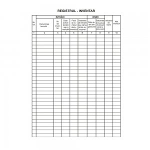 Registru Inventar Vertical A4, 100 File/Carnet - Formular Tipizat Gestiune Registru Inventar Vertical A4, 100 File/Carnet - Formular Tipizat Gestiune