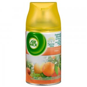 AIR WICK Rezerva Spray Odorizant Freshmatic Citrus, 250ml, Parfum de Citrice, Spray tip Aerosol, Odorizant Camera, Odorizant Parfumat, Rezerva Pafrumata pentru Aparat Freshmatic, Spray Odorizant Citrice, Rezerva Spray Odorizant