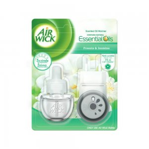Set Aparat Electric + Odorizant Lichid Frezie si Iasomie AIR WICK, 19 ml, Parfum Floral, Odorizant de Camera, Odorizant Lichid, Odorizant Electric pentru Camera, Odorizant Frezie si Iasomie, Set Odorizant Lichid si Aparat Electric