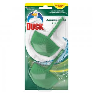 Odorizant WC DUCK Aqua Green 1+1, 40 ml, Geluri Odorizante WC, Odorizante pentru Toaleta, Odorizant Toaleta, Gel Odorizant pentru Toaleta cu Suport, Odorizant Dezinfectant pentru WC, Odorizante WC