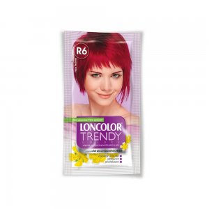 Vopsea de Par Semipermaneta, LONCOLOR Trendy Colors Techno Red R6, Fara Amoniac, Roscat, 50 ml, Vopsea de Par Nuantatoare, Vopsea Semipermanenta pentru Par LONCOLOR, Nuantator Fara Amoniac, Vopsea de Par Semipermanenta Roscat