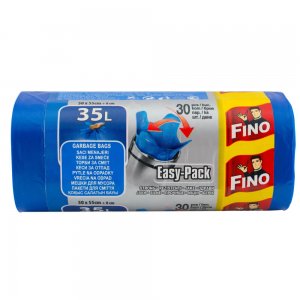 Saci Menajeri Fino Easy Pack, 35L, 30 Buc/Set, Albastri, Saci, Saci Menaj Albastri, Saci Menajeri, Saci Fino, Saci Menajeri Fino, Saci de Gunoi, Saci pentru Gunoi, Saci de Gunoi Fino, Saci de Menaj, Saci pentru Menaj, Saci de Menaj Fino