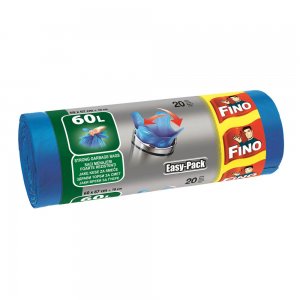 Saci Menajeri Fino Easy Pack, 60L, 20Buc/Set, Albastri, Saci, Saci Menaj Albastri, Saci Menajeri, Saci Fino, Saci Menajeri Fino, Saci de Gunoi, Saci pentru Gunoi, Saci de Gunoi Fino, Saci de Menaj, Saci pentru Menaj, Saci de Menaj Fino