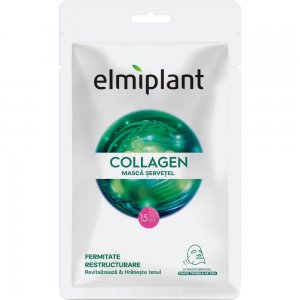 Masca Servetel Elmiplant Collagen 20ml, Masca Antirid Collagen, Masca pentru Fata Elmiplant Collagen, Masti Antirid pentru Fata Collagen, Masca Servetel Antirid cu Collagen, Masca Servetel Anti Rid, Masti Antiriduri, Masca Anti Imbatranire