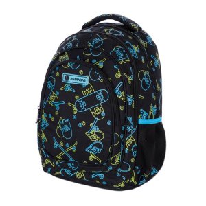 Ghiozdan scolar Astra, 3 compartimente, colectia Neon Skate Ghiozdan scolar Astra, 3 compartimente, colectia Neon Skate