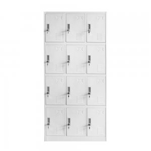 Dulap Rfg, Metal, Cu 12 Compartimente, 185 X 90 X 40 Cm, Gri Dulap Rfg, Metal, Cu 12 Compartimente, 185 X 90 X 40 Cm, Gri