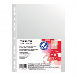 File de protectie cristal Office Products, 40 microni, A4, plastic, 100 bucati/set File de protectie cristal Office Products, 40 microni, A4, plastic, 100 bucati/set