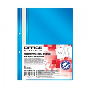 Dosar Cu Sina Si 2 Perforatii Office Products, A4, Plastic, Albastru, 50 Bucati/set Dosar Cu Sina Si 2 Perforatii Office Products, A4, Plastic, Albastru, 50 Bucati/set