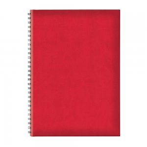 Agenda B5 Tucson, Nedatata, Hartie Offset Alb, Spira Ascunsa, Coperta Rosu