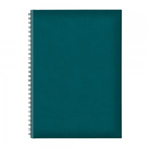 Agenda B5 Tucson, Nedatata, Hartie Offset Alb, Spira Ascunsa, Coperta Verde Petrol