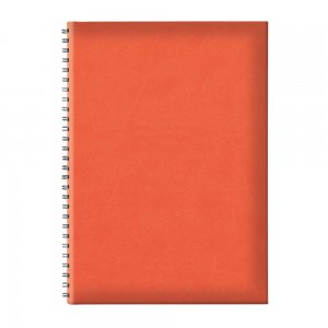 Agenda B5 Tucson, Nedatata, Hartie Offset Alb, Spira Ascunsa, Coperta Portocaliu