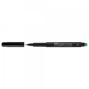 Marker Permanent Faber Castell, Varf Rotund 1 Mm, Negru Marker Permanent Faber Castell, Varf Rotund 1 Mm, Negru
