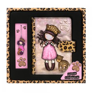 Set Jurnal Cu Coperta Pvc Si Semn De Carte, Gorjuss, Purrrfect