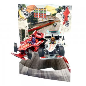 Felicitare 3d, Santoro, Swing Card, Design Masini De Curse Felicitare 3d, Santoro, Swing Card, Design Masini De Curse