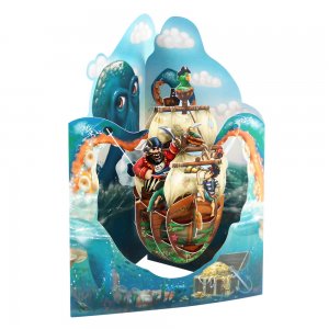 Felicitare 3d, Santoro, Corabia Piratilor, Pop-up, Mesaj Personalizat Felicitare 3d, Santoro, Corabia Piratilor, Pop-up, Mesaj Personalizat