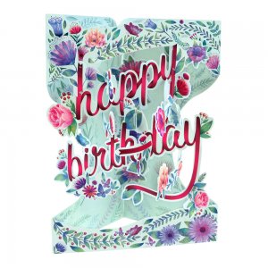Felicitare 3d, Santoro, Swing Cards, Design Floral, Elemente In Miscare Felicitare 3d, Santoro, Swing Cards, Design Floral, Elemente In Miscare
