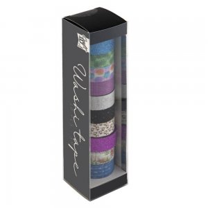Banda Washi Adeziva, 10 Bucati/set, Diverse Modele Banda Washi Adeziva, 10 Bucati/set, Diverse Modele