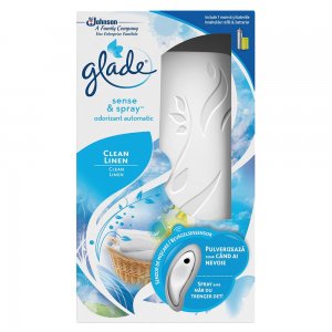 Odorizant Electric Sense and Spray + Rezerva GLADE Clean Linen, 18 ml
