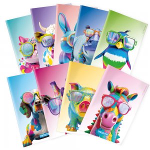Caiet Liniat Mitama, A4, 40+2 File, Design Animale Caiet Liniat Mitama, A4, 40+2 File, Design Animale