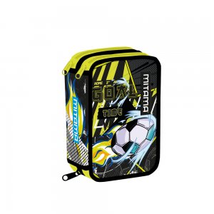Penar Mitama, 3 Compartimente, Design Sport, 14.5 X 7.4 X 20 Cm Penar Mitama, 3 Compartimente, Design Sport, 14.5 X 7.4 X 20 Cm
