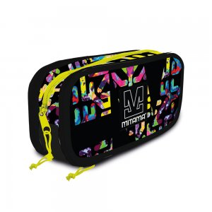 Penar Oval Mitama, 3 Compartimente Echipat, Design Galben Cu Negru Penar Oval Mitama, 3 Compartimente Echipat, Design Galben Cu Negru