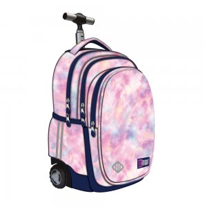 Troller Tb01 St Right Pink Sky 4 Compartimente, 44x32x25 Cm Troller Tb01 St Right Pink Sky 4 Compartimente, 44x32x25 Cm
