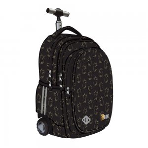 Troller Scolar Majewski St Right, Tb01, Golden Cats, 4 Compartimente, 44 X 32 X 25 Cm Troller Scolar Majewski St Right, Tb01, Golden Cats, 4 Compartimente, 44 X 32 X 25 Cm