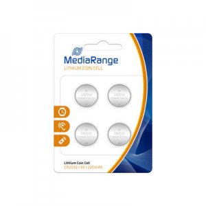Baterii Mediarange, Lithium Coin Cells Cr2032, 4 Bucati