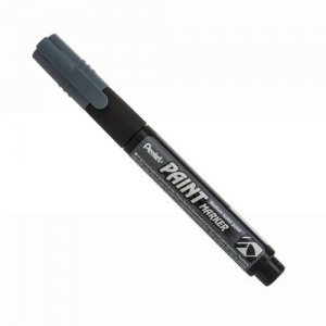 Marker Permanent Pentel Paint Marker Mmp20, 4 Mm Cu Vopsea Gri Marker Permanent Pentel Paint Marker Mmp20, 4 Mm Cu Vopsea Gri
