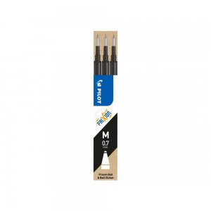 Rezerva roller cu gel Pilot Frixion Ball, 0.7 mm, negru, 3 bucati/set Rezerva roller cu gel Pilot Frixion Ball, 0.7 mm, negru, 3 bucati/set
