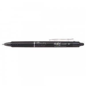 Roller cu gel Pilot Frixion Clicker, cu mecanism, 0.7 mm, negru Roller cu gel Pilot Frixion Clicker, cu mecanism, 0.7 mm, negru